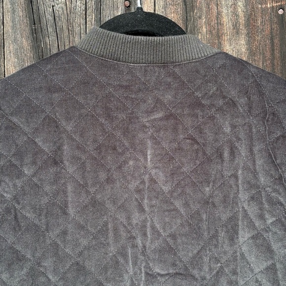J. Jill Velvet Black Quilted Bomber Jacket - Picture 5 of 10